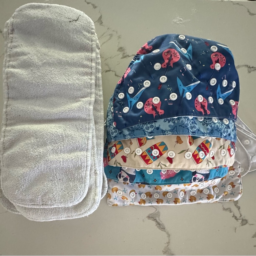 Colorful Kids Cloth Diaper Set